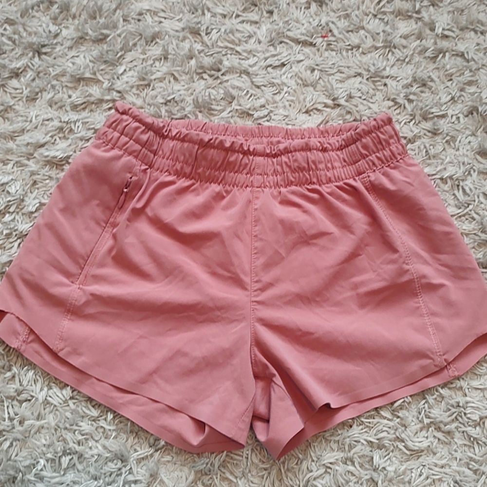 Athleta Girls Pink Coral Athletic Shorts